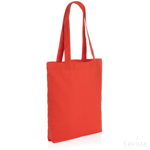 Impact Aware™ recycled canvas draagtas 285gsm luscious red