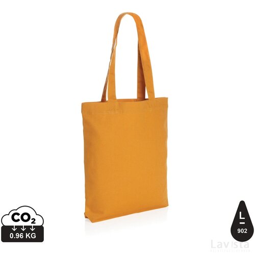 Impact Aware™ recycled canvas draagtas 285gsm sundial oranje