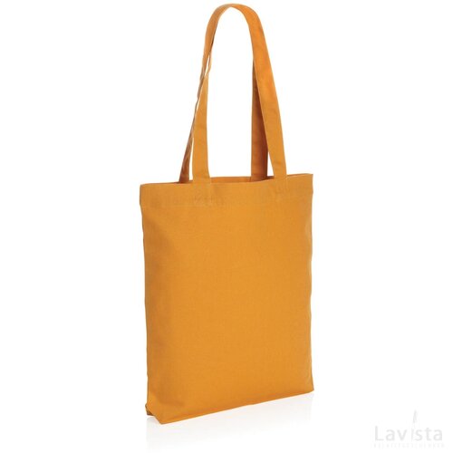 Impact Aware™ recycled canvas draagtas 285gsm sundial oranje