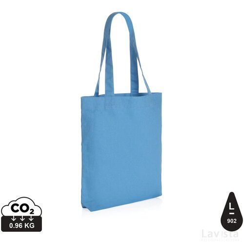 Impact Aware™ recycled canvas draagtas 285gsm tranquil blue