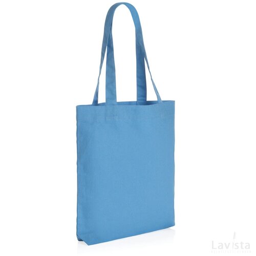 Impact Aware™ recycled canvas draagtas 285gsm tranquil blue