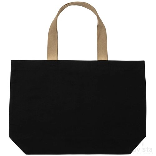 Impact Aware™ recycled canvas XL draagtas 240gsm ongeverfd zwart