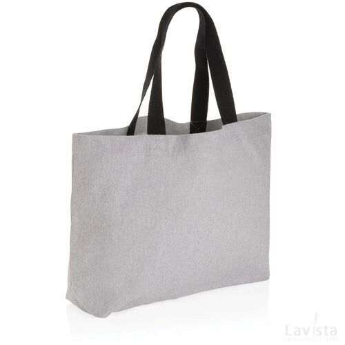 Impact Aware™ recycled canvas XL draagtas 240gsm ongeverfd grijs