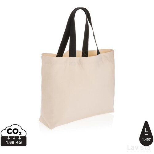 Impact Aware™ recycled canvas XL draagtas 240gsm ongeverfd gebroken wit