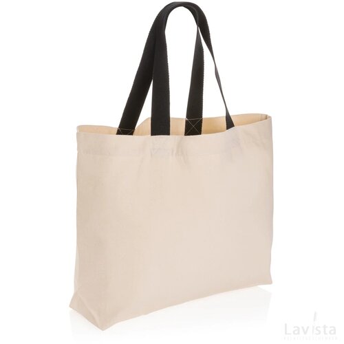 Impact Aware™ recycled canvas XL draagtas 240gsm ongeverfd gebroken wit