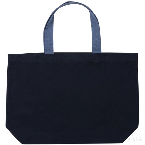 Impact Aware™ recycled canvas XL draagtas 240gsm ongeverfd donkerblauw
