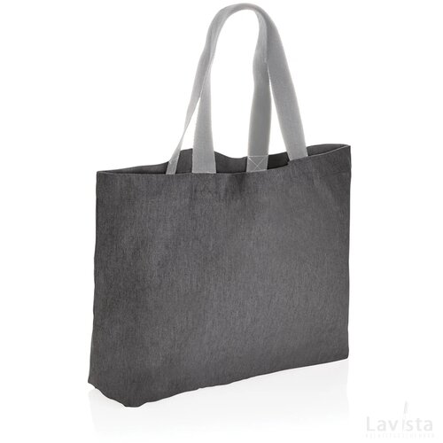 Impact Aware™ recycled canvas XL draagtas 240gsm ongeverfd antraciet