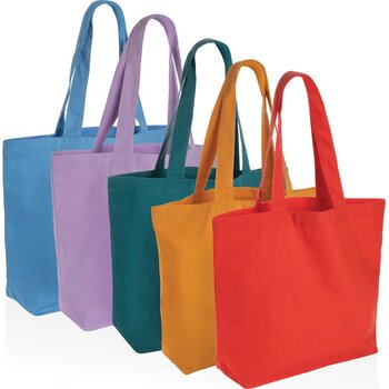 Impact Aware™ recycled canvas shopper met vakje 240gsm lavender