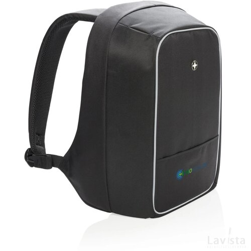 Swiss Peak AWARE™ anti-diefstal 15,6" laptop rugzak zwart