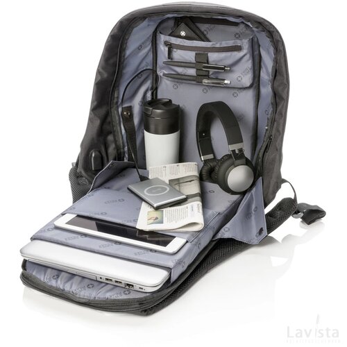 Swiss Peak AWARE™ anti-diefstal 15,6" laptop rugzak zwart