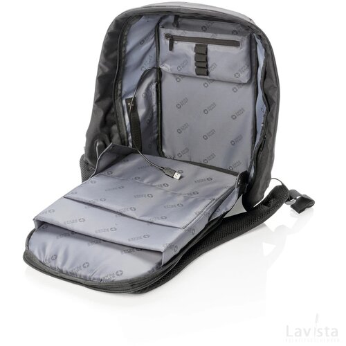 Swiss Peak AWARE™ anti-diefstal 15,6" laptop rugzak zwart