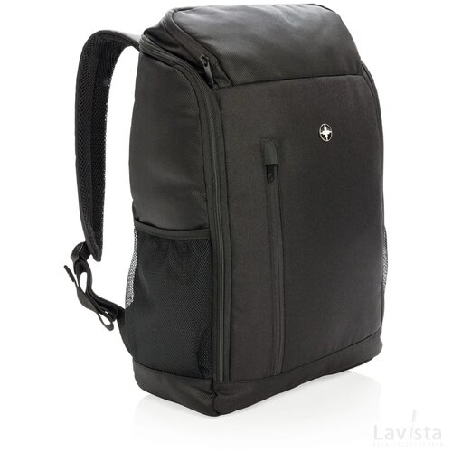 Swiss Peak AWARE™ easy access 15.6" laptop rugzak zwart