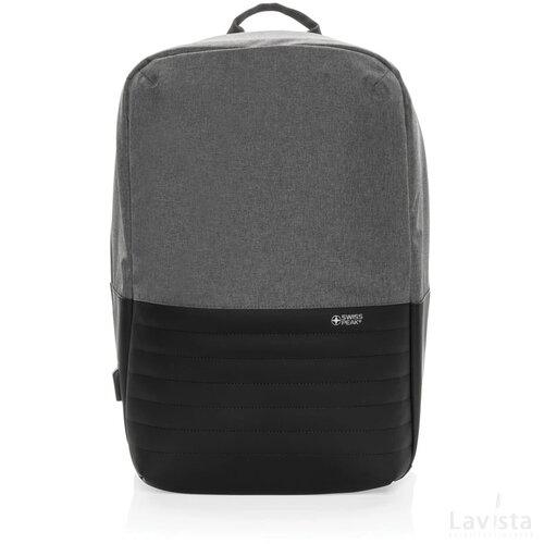 Swiss Peak AWARE™ RFID anti-diefstal 15.6" laptoprugzak grijs