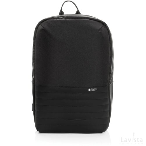Swiss Peak AWARE™ RFID anti-diefstal 15.6" laptoprugzak zwart