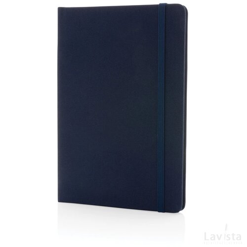 GRS-gecertificeerd RPET A5-notitieboek donkerblauw, donkerblauw