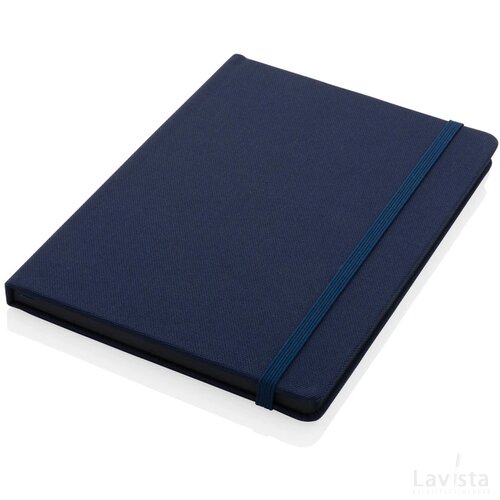 GRS-gecertificeerd RPET A5-notitieboek donkerblauw, donkerblauw