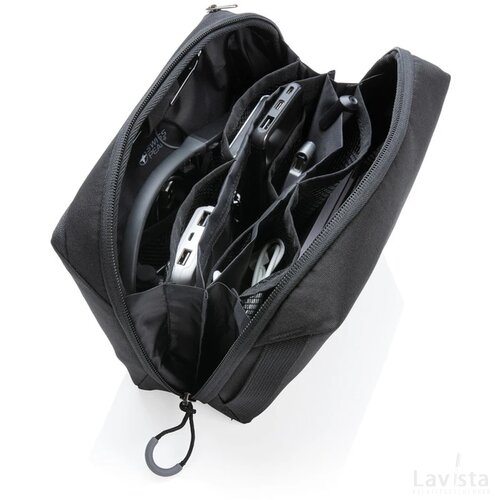 Swiss Peak AWARE™ tech pouch PVC-vrij zwart