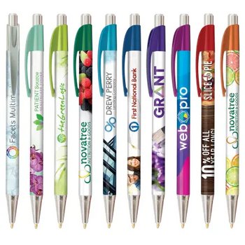 DIA balpen Chrome in full colour all over bedrukt lichtpaars DIA balpen Chrome in full colour all over bedrukt lichtpaars