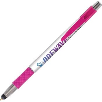 DIA balpen Stylus met gripzone in full colour all over bedrukt roze