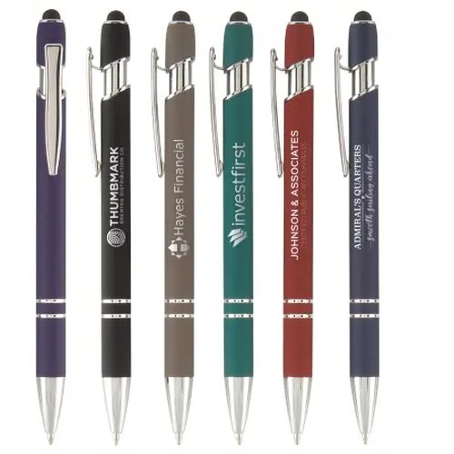 GARDEN Stylus balpen soft touch met lasergravering