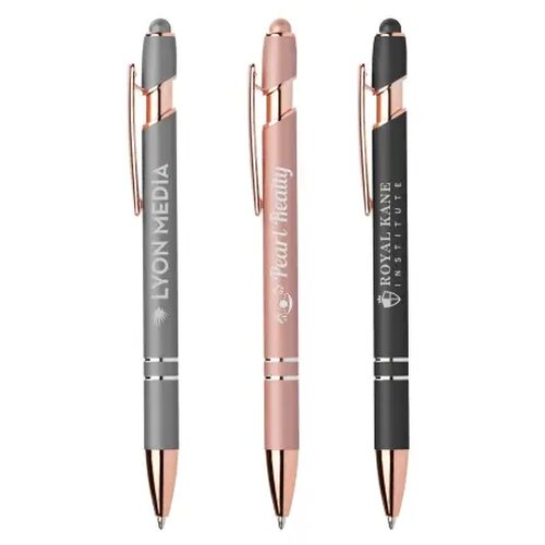 KING Stylus balpen soft touch met lasergravering