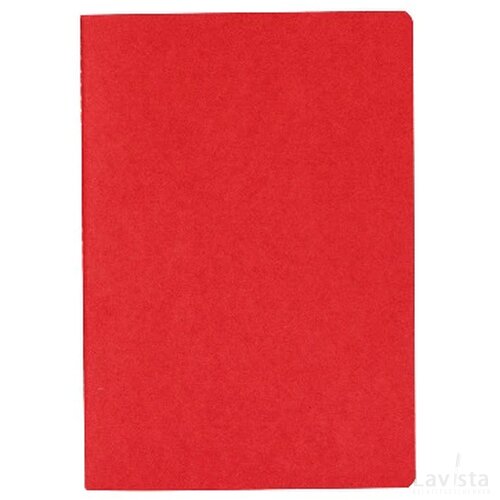 Eco notitieboek A5 met 60 blaadjes rood
