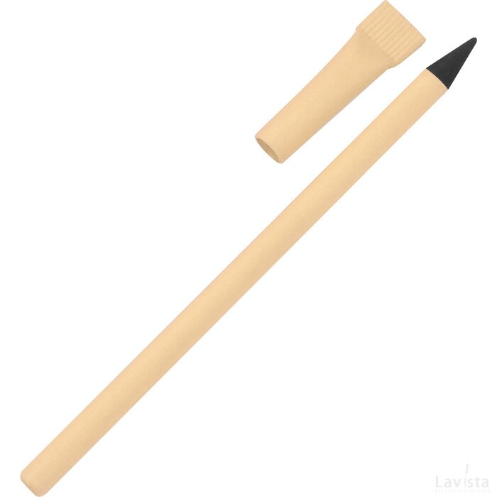 Papieren pen zonder inkt beige