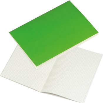 A5 notitieboekje met geruite pagina's groen