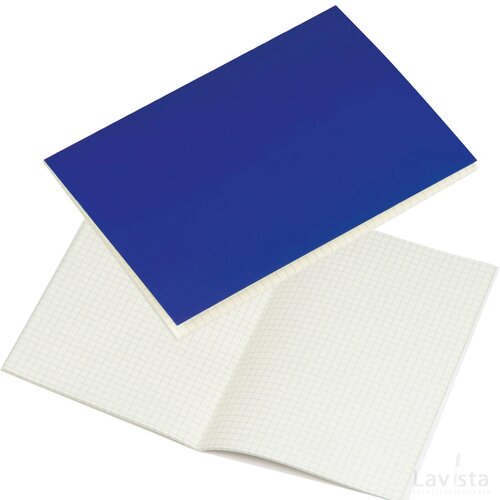 A5 notitieboekje met geruite pagina's blauw