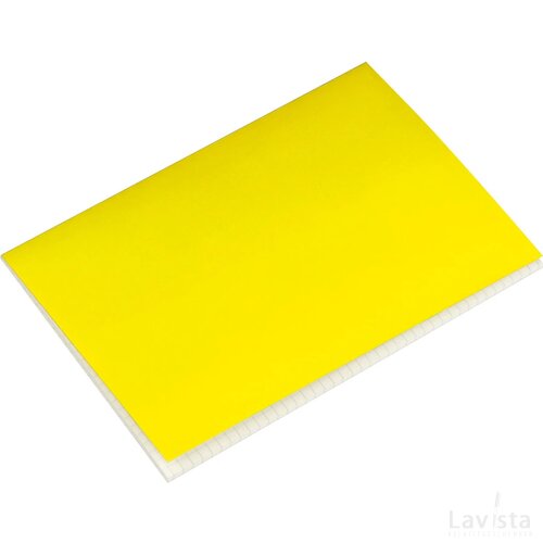 A5 notitieboekje met geruite pagina's geel