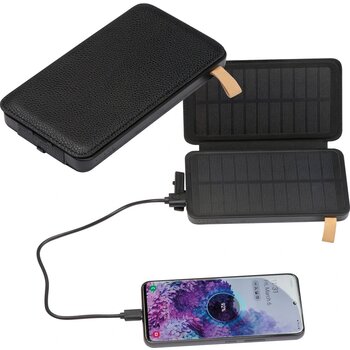 Solarpowerbank 8.000 mAh zwart