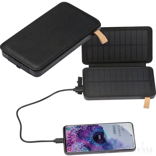 Solarpowerbank 8.000 mAh zwart
