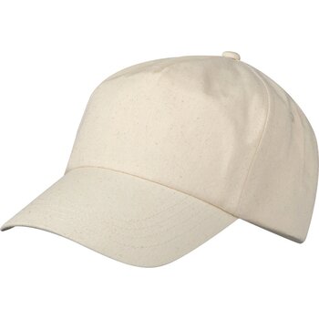 Baseballcap van katoen beige