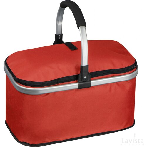Boodschappenmand met koelfunctie rood