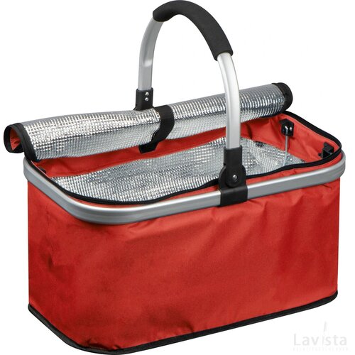 Boodschappenmand met koelfunctie rood