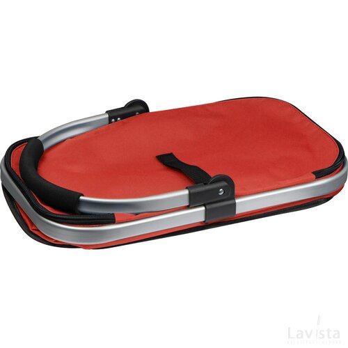 Boodschappenmand met koelfunctie rood