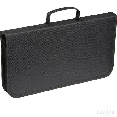 Barbeque set in etui met rits beige