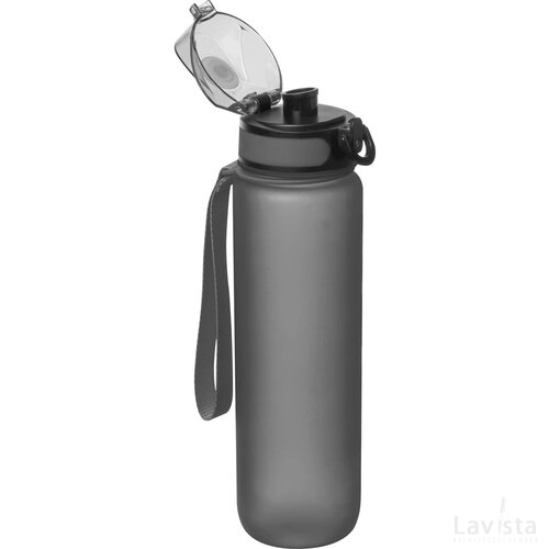 Sport drinkfles van kunststof antraciet