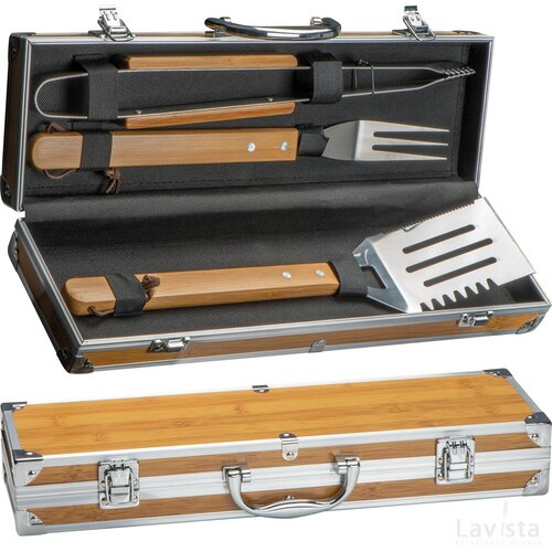 3-delige BBQ bestekset beige