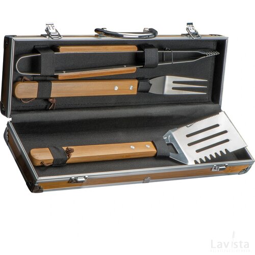 3-delige BBQ bestekset beige