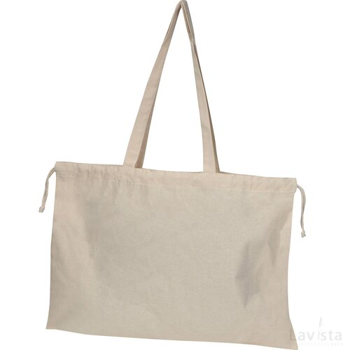 Katoenen shopper, organisch Oeko-Tex® STANDARD 100 beige