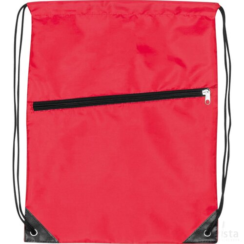 Gymbag van RPET rood