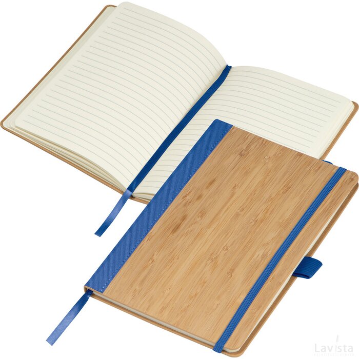 Notitieboek van bamboe blauw