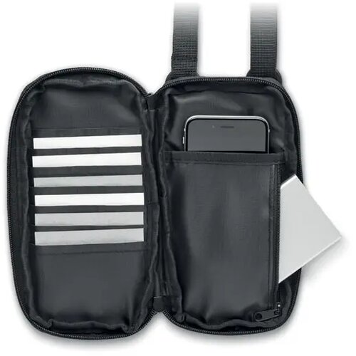 Cross body smartphone tas Valley wallet zwart