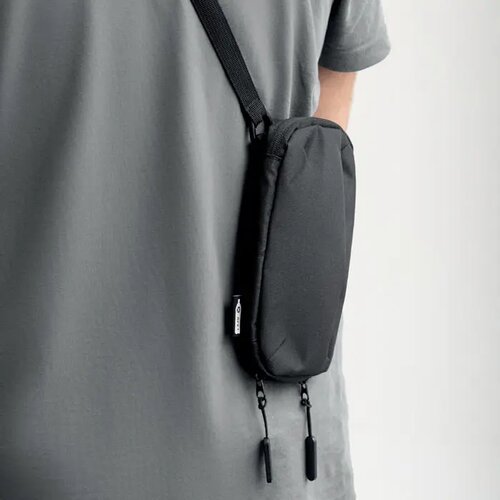 Cross body smartphone tas Valley wallet zwart