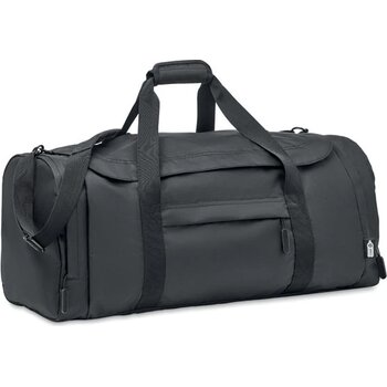 Grote sporttas in 300d rpet Valley duffle zwart