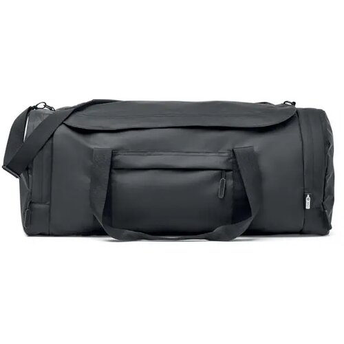 Grote sporttas in 300d rpet Valley duffle zwart