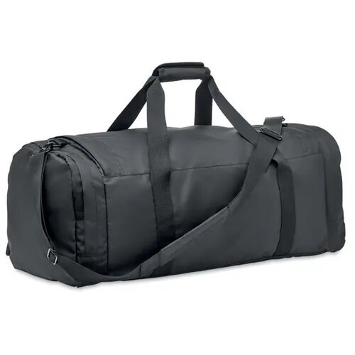 Grote sporttas in 300d rpet Valley duffle zwart