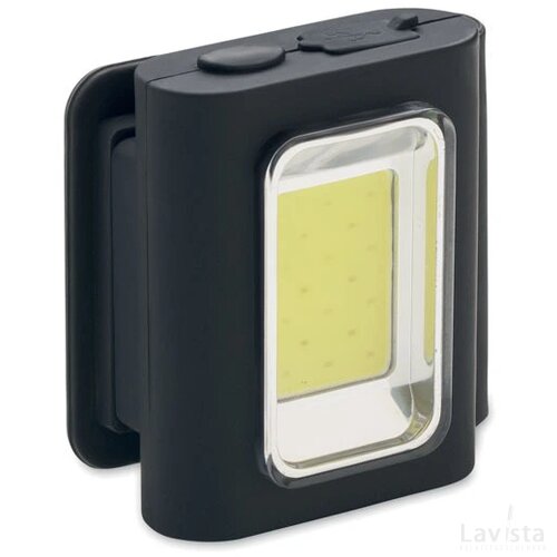 Oplaadbare COB lamp in klein formaat Zwart