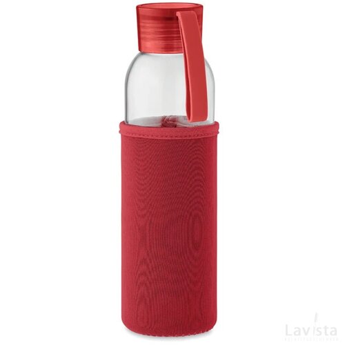 Gerecyclede glazen fles 500 ml Ebor rood